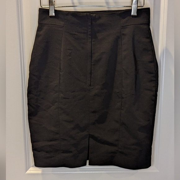 H&M curvy fit black pencil skirt with pockets size 8 - Picture 5 of 8
